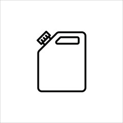 Jerrycan icon. Trendy linear Jerrycan logo concept on white background from Industry collection