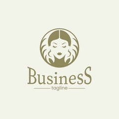 natural healthy beautiful logo. vector illustration for business logo or icon