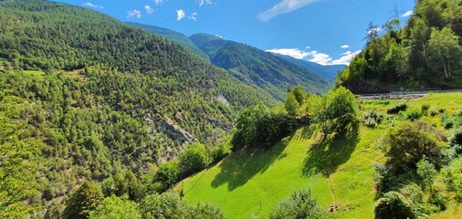 Landschaft in der Schweiz.