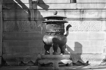 elephant statue in the temple