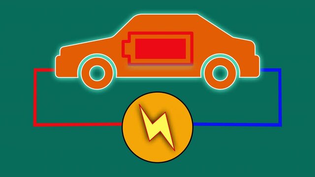 充電中の電気自動車