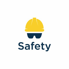 construction helmet icon, safety logo design concept, hard hats design vector