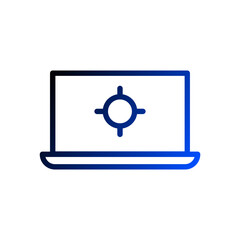 Laptop computer icon