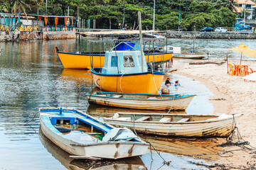 Boats, Buraquinho Beach, Lauro de Freitas, Bahia, Brazil