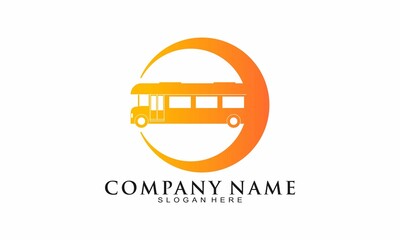 Fototapeta premium Bus modern icon logo
