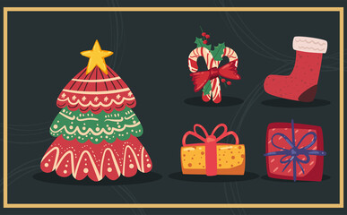 five joyeux noel items