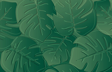 green leaves pattern,  floral pattern, palm leaves. 