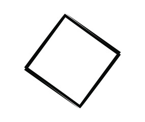 Square frame. Geometric abstract square element. Vector illustration