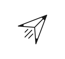 Message Icon. Logo Vector. Paper plane icon