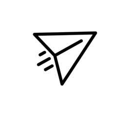 Message Icon. Logo Vector. Paper plane icon
