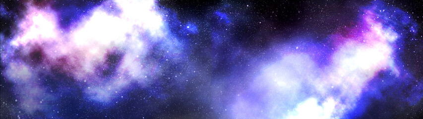 Constellation Stars in the Universe Galaxy Background