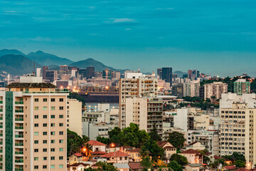 Rio de Janeiro, Brazil - CIRCA 2021: Photograph of a daytime outdoor urban landscape with buildings...