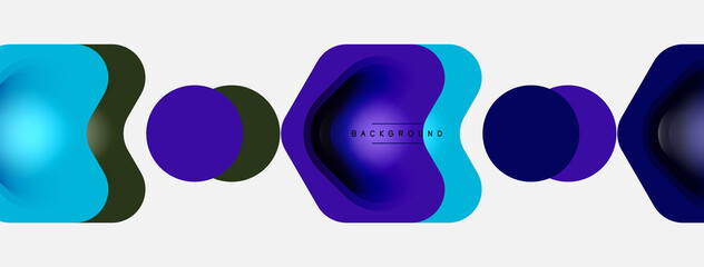 Color arrow shapes on white backdrop. Minimal geometric abstract background. Vector illustration for wallpaper banner background or landing page