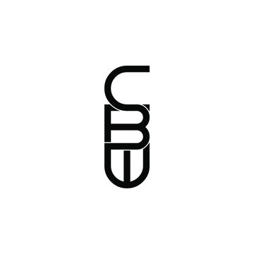 cbw initial letter monogram logo design