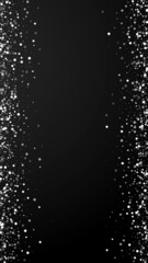 Random white dots Christmas background. Subtle fly