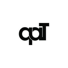 qat initial letter monogram logo design