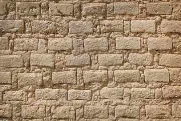 Brick, clay or Soil wall texture of clay house structure.