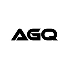 AGQ letter logo design with white background in illustrator, vector logo modern alphabet font overlap style. calligraphy designs for logo, Poster, Invitation, etc.