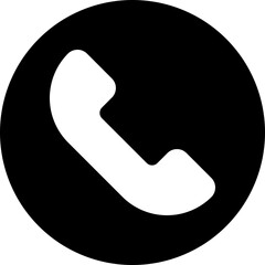 telephone glyph icon