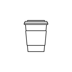 coffee cup icon design template vector isolated illustration