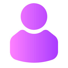 person gradient icon