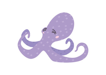 nice purple octopus
