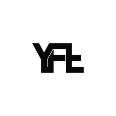 yft initial letter monogram logo design