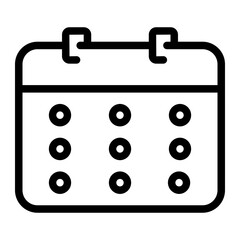 calendar line icon