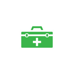 first aid kit icon design template vector isolated illustration