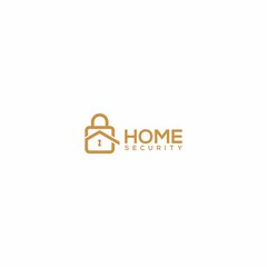 Home security logo design template. Guard your house. Vector Illustration