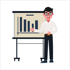 businessman character avatar cartoon male