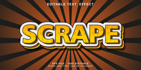 text-effect-editable-scrape