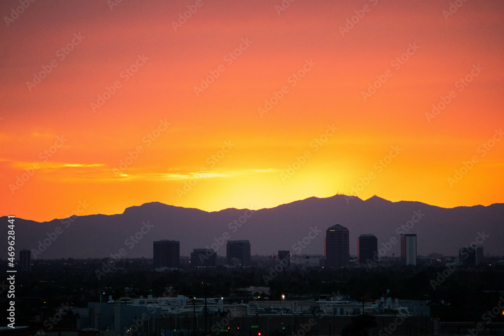 Wall mural arizona sunset