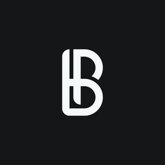 Vector initial BP letter monogram logo template.