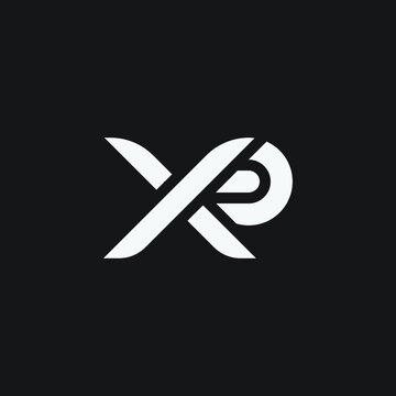 Vector initial letter XP logo template. Monogram design logo.