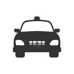 police car icon design template vector isolated illustration