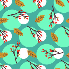Christmas New Year seamless pattern vector illustration for wrapping paper and textiles