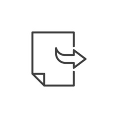 Share file line icon