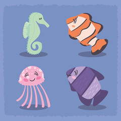 four underwater life