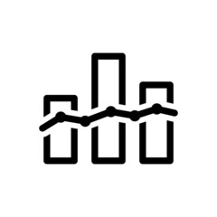 Statistics Icon - Vector Illustration .
