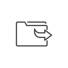 Share folder file line icon