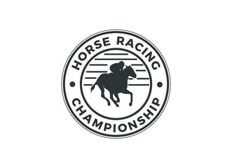 The vintage horse racing logo designs inspiration. 