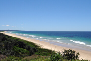 Fototapeta na wymiar Hungry Head beach in NSW