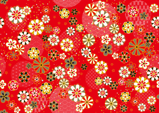 【希少】和装下絵集　着物　和柄　日本画　紋様　Japan テキスタイル Brocade Patterns in Utamaro's Style by Kitagawa Utamaro