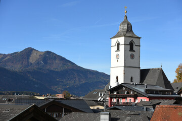 Pfarrkirche in Sankt Wolfgang, Oberösterreich, Österreich, Europa