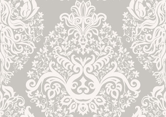 Classical luxury old fashioned damask ornament, royal victorian floral baroque. Seamless pattern, background. Vector illustration in soft colors.