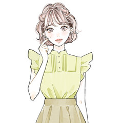 20代女性(可愛い系)_苦笑