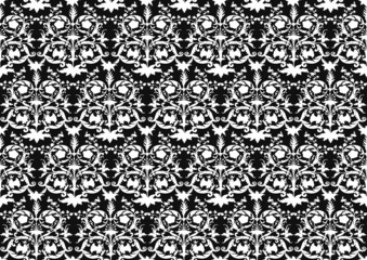 Seamless pattern, background. Colored vector illustration. In baroque, rococo, victorian, renaissance medieval style. In decorative style. Ethnic patterned ornate hand drawn.