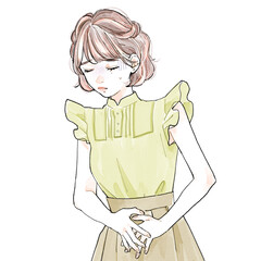 20代女性(可愛い系)_腹痛