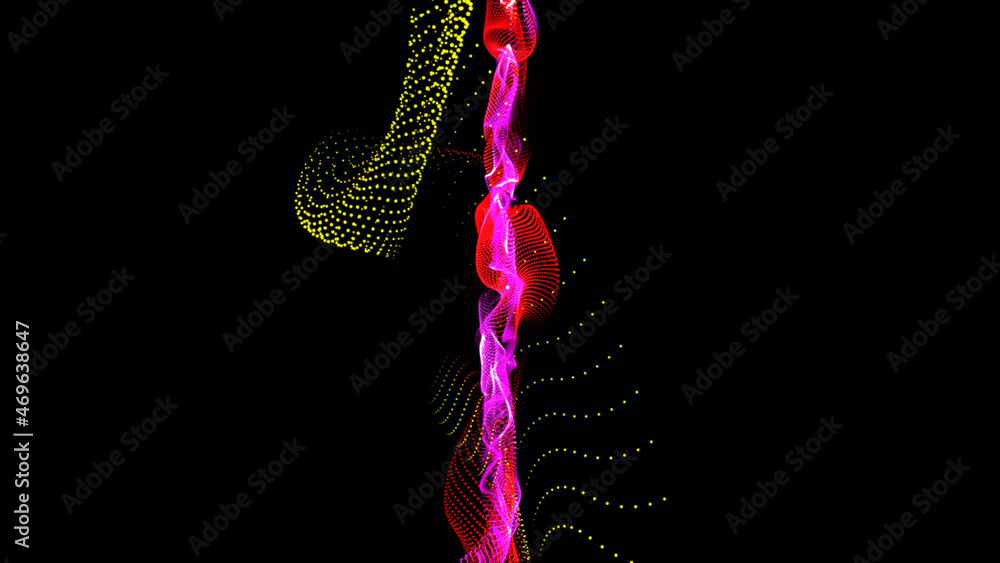 Aufkleber multicolored abstraction on a black background. modern minimalistic design